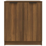 Credenza Rovere Marrone 60x30x70 cm in Legno Multistrato