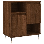 Credenza Rovere Marrone 60x35x70 cm in Legno Multistrato