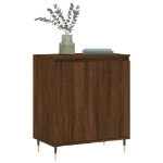 Credenza Rovere Marrone 60x35x70 cm in Legno Multistrato