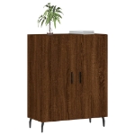 Credenza Rovere Marrone 69,5x34x90 cm in Legno Multistrato