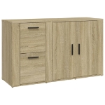 Credenza Rovere Sonoma 100x33x59,5 cm in Legno Multistrato