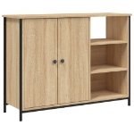 Credenza Rovere Sonoma 100x33x75 cm in Legno Multistrato