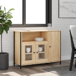 Credenza Rovere Sonoma 100x35x75 cm in Legno Multistrato