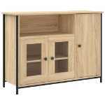 Credenza Rovere Sonoma 100x35x75 cm in Legno Multistrato