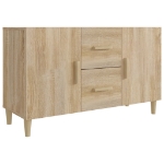 Credenza Rovere Sonoma 100x36x60 cm in Legno Multistrato