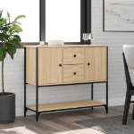 Credenza Rovere Sonoma 100x36x85 cm in Legno Multistrato