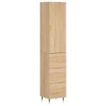 Credenza Rovere Sonoma 34,5x34x180 cm in Legno Multistrato