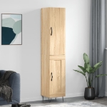 Credenza Rovere Sonoma 34,5x34x180 cm in Legno Multistrato