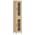 Credenza Rovere Sonoma 34,5x34x180 cm in Legno Multistrato