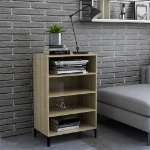 Credenza Rovere Sonoma 57x35x90 cm in Legno Multistrato