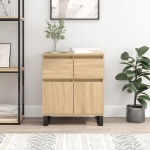 Credenza Rovere Sonoma 60x35x70 cm in Legno Multistrato