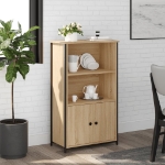 Credenza Rovere Sonoma 62x32x103,5 cm in Legno Multistrato