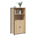 Credenza Rovere Sonoma 62x36x121,5 cm in Legno Multistrato