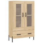 Credenza Rovere Sonoma 69,5x31x115 cm in Legno Multistrato