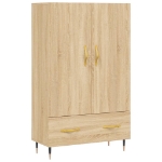 Credenza Rovere Sonoma 69,5x31x115 cm in Legno Multistrato