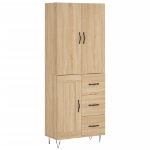 Credenza Rovere Sonoma 69,5x34x180 cm in Legno Multistrato