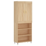 Credenza Rovere Sonoma 69,5x34x180 cm in Legno Multistrato