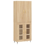 Credenza Rovere Sonoma 69,5x34x180 cm in Legno Multistrato