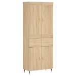 Credenza Rovere Sonoma 69,5x34x180 cm in Legno Multistrato