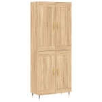 Credenza Rovere Sonoma 69,5x34x180 cm in Legno Multistrato