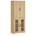 Credenza Rovere Sonoma 69,5x34x180 cm in Legno Multistrato