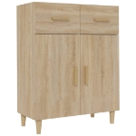 Credenza Rovere Sonoma 69,5x34x89 cm in Legno Multistrato