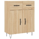 Credenza Rovere Sonoma 69,5x34x90 cm in Legno Multistrato