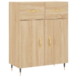 Credenza Rovere Sonoma 69,5x34x90 cm in Legno Multistrato