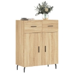 Credenza Rovere Sonoma 69,5x34x90 cm in Legno Multistrato