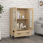 Credenza Rovere Sonoma 70x31x115 cm in Legno Multistrato