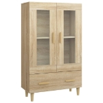 Credenza Rovere Sonoma 70x31x115 cm in Legno Multistrato