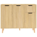 Credenza Rovere Sonoma 90x30x72 cm in Legno Multistrato