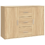 Credenza Rovere Sonoma 91x29,5x65 cm in Legno Multistrato