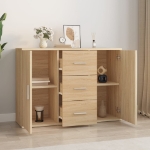 Credenza Rovere Sonoma 91x29,5x65 cm in Legno Multistrato