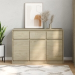 Credenza SAUDA Rovere 114x43x75,5 cm in Legno Massello di Pino