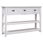 Credenza Stile Antico Bianca 115x30x76 cm in Legno