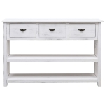 Credenza Stile Antico Bianca 115x30x76 cm in Legno