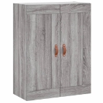 Mobile a Parete Grigio Sonoma 69,5x34x90 cm Legno Multistrato