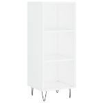 Credenza 34,5x32,5x180 cm in Legno Multistrato Bianco Lucido