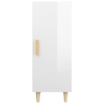 Credenza 34,5x34x90 cm in Legno Multistrato Bianco Lucido