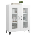 Credenza 69,5x34x90 cm in Legno Multistrato Bianco Lucido