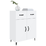 Credenza 69,5x34x90 cm in Legno Multistrato Bianco Lucido