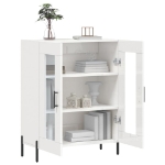 Credenza 69,5x34x90 cm in Legno Multistrato Bianco Lucido