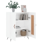 Credenza 69,5x34x90 cm in Legno Multistrato Bianco Lucido