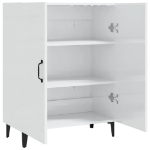 Credenza 70x34x90 cm in Legno Multistrato Bianco Lucido