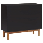 Credenza 90x33,5x75 cm in Legno Massello di Acacia e MDF