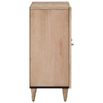 Credenza 90x33x75 cm in Legno Massello di Mango