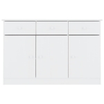 Credenza ALTA Bianca 112x35x73 cm in Legno Massello di Pino