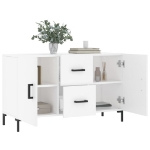 Credenza Bianca 100x36x60 cm in Legno Multistrato