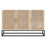 Credenza Bianca 105x30x65 cm in Legno Multistrato